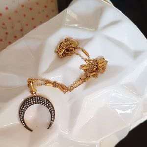 Stella & Dot Deidre Double Horn Necklace